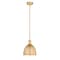 Z-Lite Sawyer 1 Light Pendant, Classic Brass & Classic Brass 4500P8-CB - alternate 1